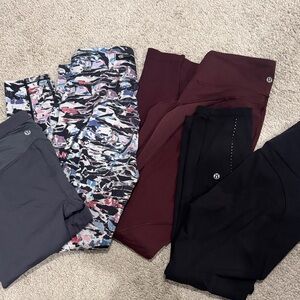 Lululemon bundle leggings size 6